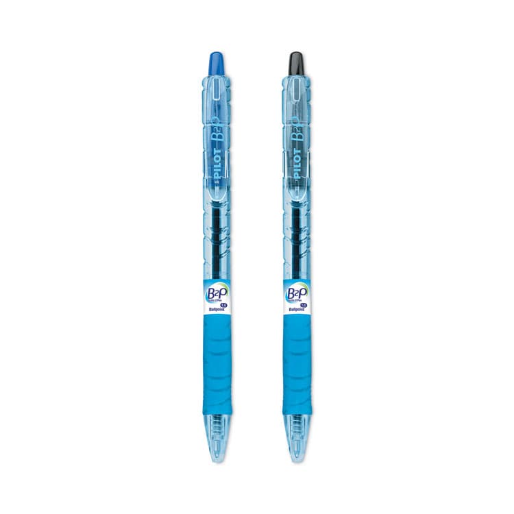 PILOT CORP. OF AMERICA B2P Bottle-2-Pen Recycled Ballpoint Pen, Retractable, Medium 1 mm, Assorted Ink Colors, Translucent Blue Barrel, 36/Pack (PIL57050) thumbnail 2