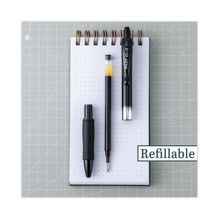 PILOT CORP. OF AMERICA Refill for Pilot B2P, Dr Grip, G2, G6, MR Metropolitan, Precise BeGreen and Q7 Gel Pens, Fine Tip, Blue Ink, 2/Pack (PIL77241) thumbnail 4