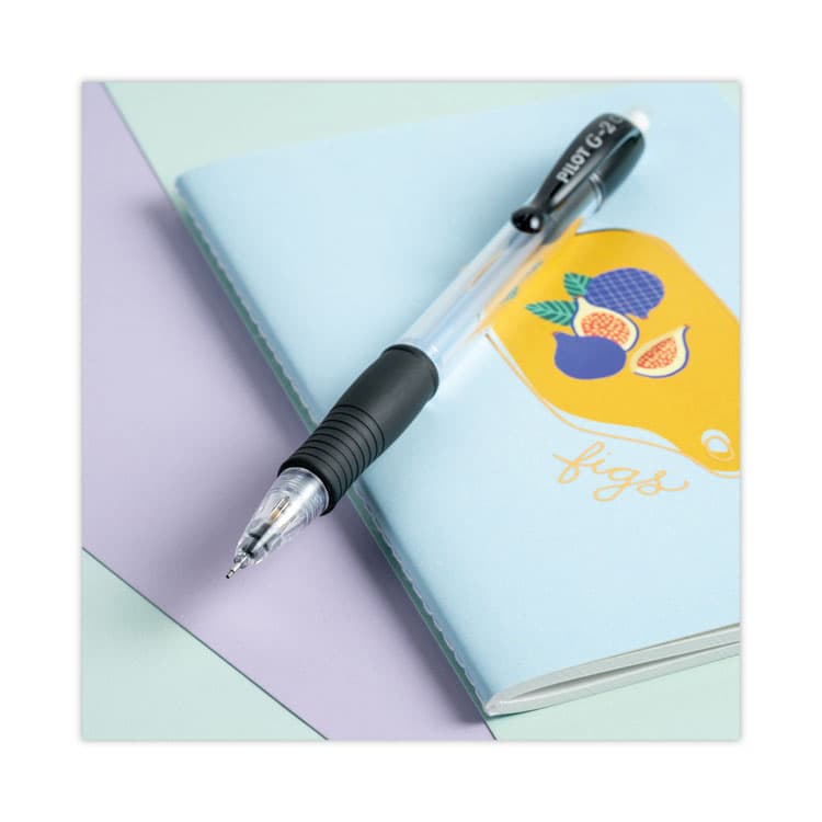 PILOT CORP. OF AMERICA G2 Mechanical Pencil, 0.7 mm, HB (#2), Black Lead, Clear/Black Barrel, Dozen (PIL51015) thumbnail 4