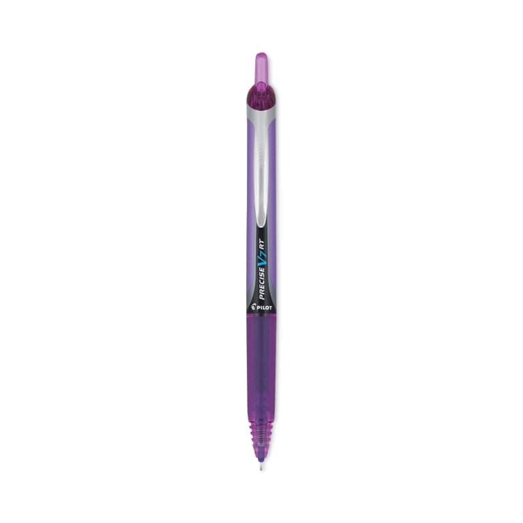 PILOT CORP. OF AMERICA Precise V7RT Rollerball Pen, Retractable, Fine 0.7 mm, Purple Ink, Purple Barrel (PIL26071)