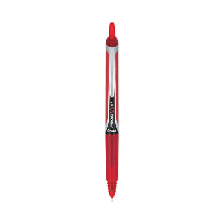 PILOT CORP. OF AMERICA Precise V5RT Rollerball Pen, Retractable, Extra-Fine 0.5 mm, Red Ink, Red Barrel (PIL26064)