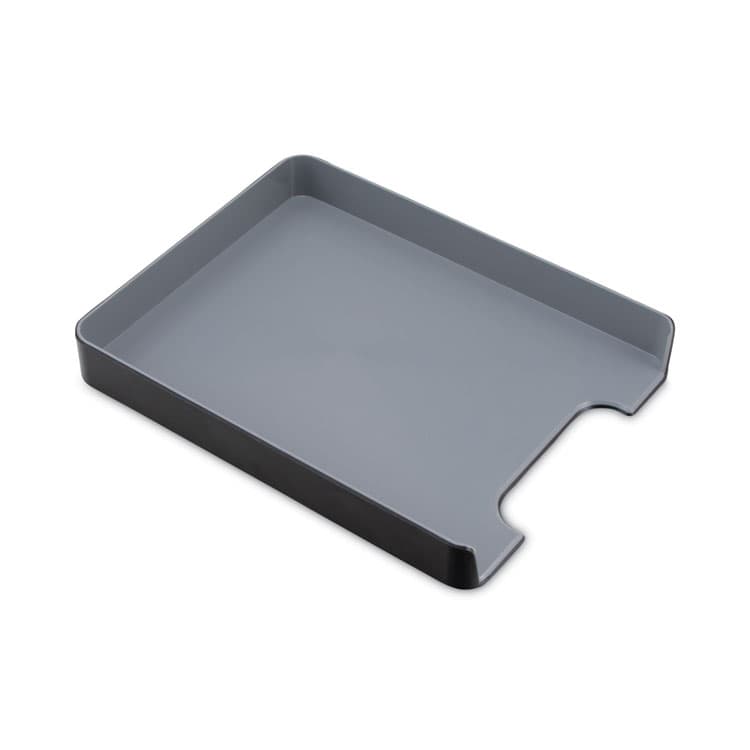 ADVANTUS CORPORATION Fusion Letter Tray, 1 Section, Letter Size Files, 9.75" x 12.5" x 1.75", Black (AVT37678) thumbnail 2