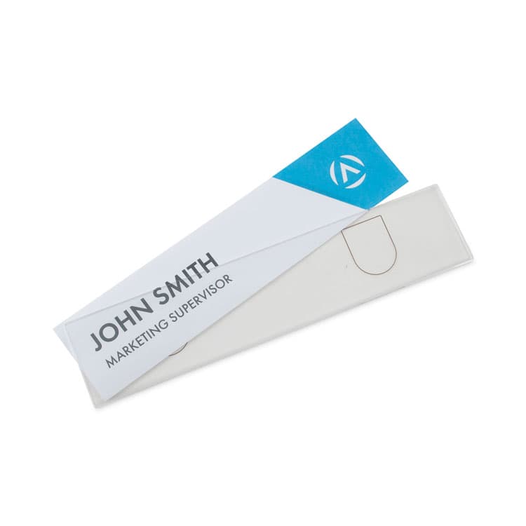 ADVANTUS CORPORATION Panel Wall Sign Name Holder, Acrylic, 9 x 2, Clear (AVT75318) thumbnail 3