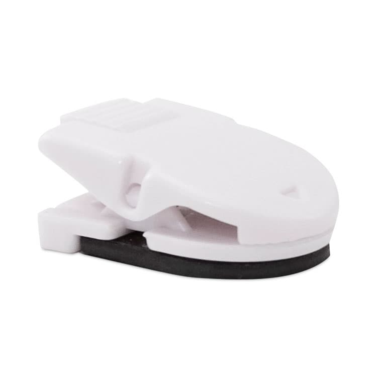ADVANTUS CORPORATION Magnetic/Adhesive Clips, 0.25" Jaw Capacity, White, 20/Box (AVT75356) thumbnail 2