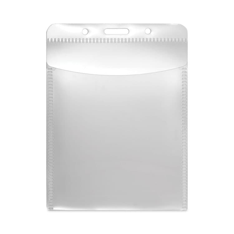 ADVANTUS CORPORATION PVC-Free Badge Holders, Vertical, Clear 3.5" x 5.13" Holder, 3.13" x 4.5" Insert, 50/Pack (AVT75604)