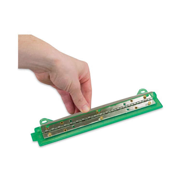 MCGILL METAL PRODUCTS CO. 6-Sheet Trident Binder Punch, Three-Hole, 1/4" Holes, Assorted Colors (AVTMCG600AS) thumbnail 2