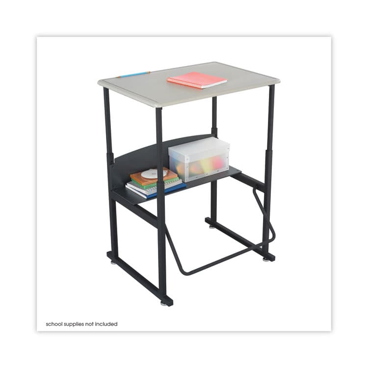 SAFCO PRODUCTS Alphabetter Desks, 28" x 20" x 26" to 42", Beige (SAF1201BE) thumbnail 3