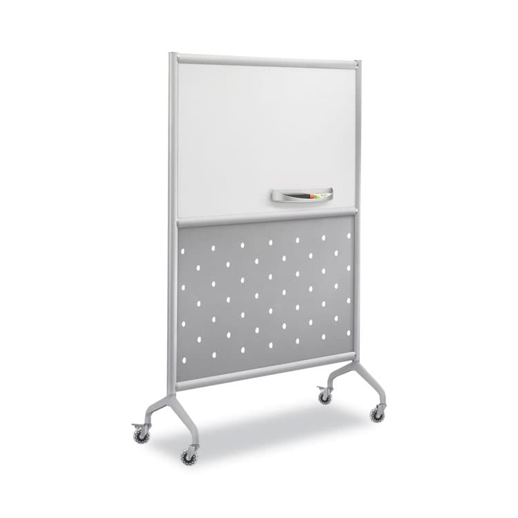 SAFCO PRODUCTS Rumba Whiteboard Collaboration Screen Accessory Tray, 12.25" x 3.5" x 2.25", Silver (SAF2008GR) thumbnail 2