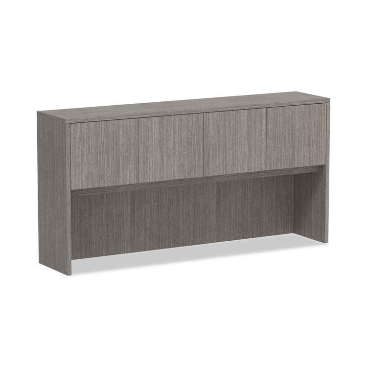 ALERA Alera Valencia Series Hutch with Doors, 4 Compartments, 70.63w x 15d x 35.38h, Gray (ALEVA287215GY)