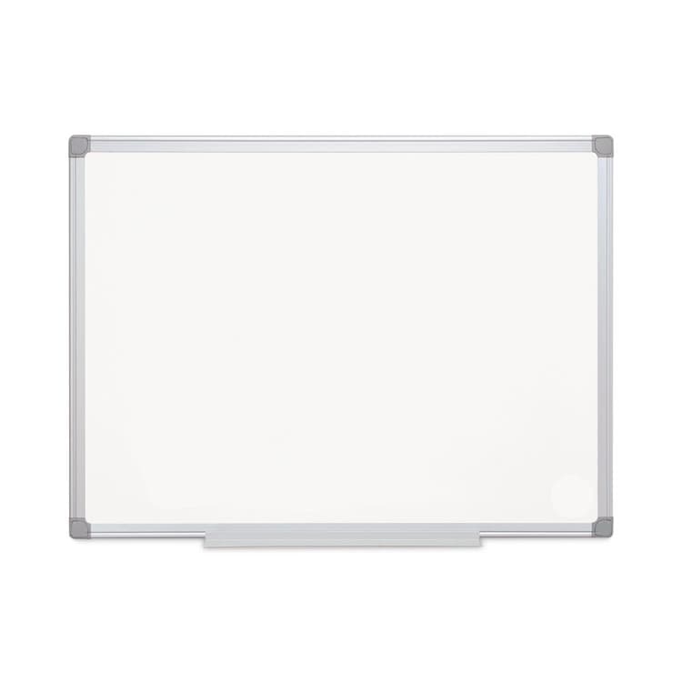 BI-SILQUE VISUAL COMMUNICATION PRODUCTS Earth Gold Ultra Magnetic Dry Erase Boards, 36" x 48", White Surface, Satin Aluminum Frame (BVCMA0507790)
