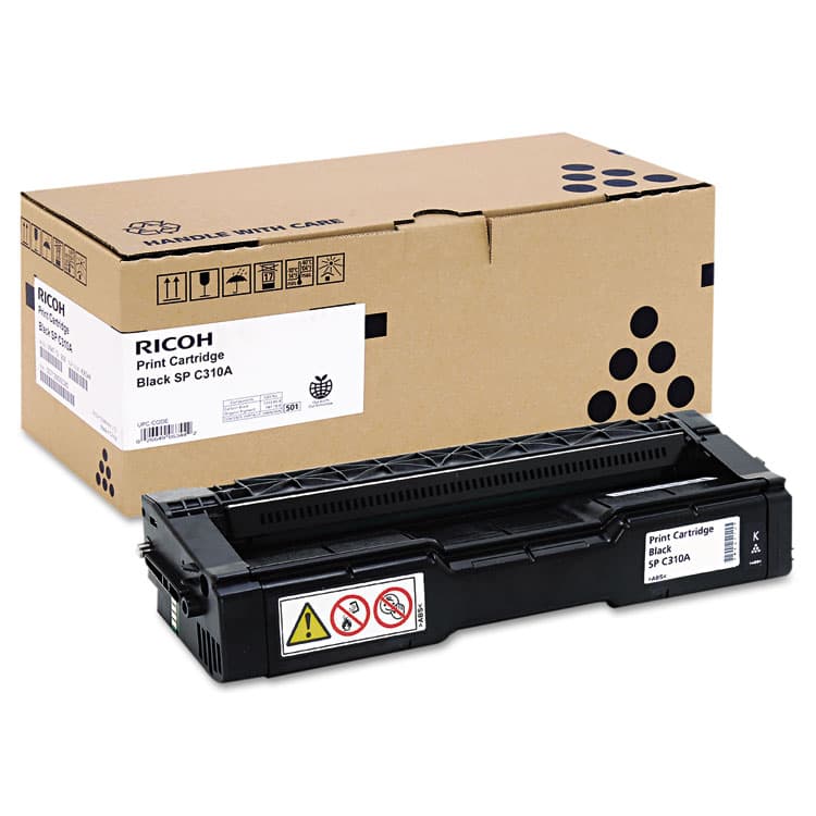 RICOH CORP. 406344 Toner, 2,500 Page-Yield, Black (RIC406344) thumbnail 2