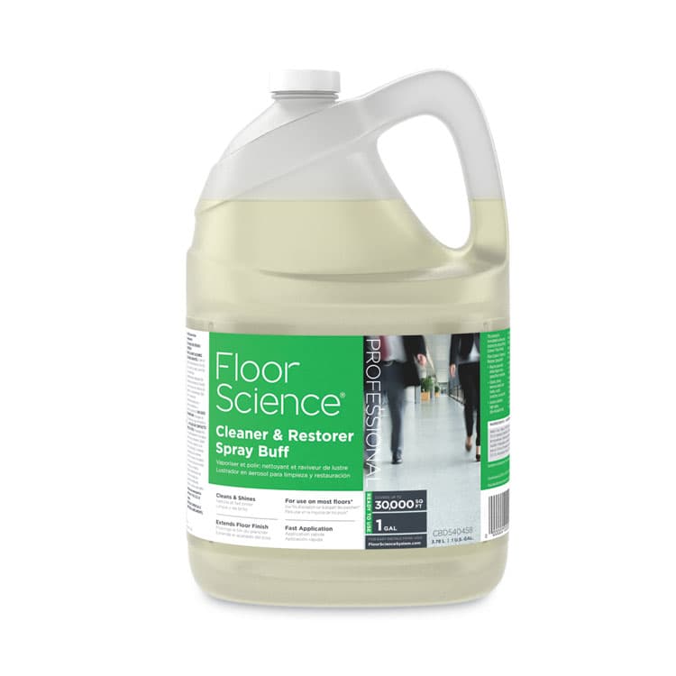 DIVERSEY Floor Science Cleaner/Restorer Spray Buff, Citrus Scent, 1 gal Bottle, 4/Carton (DVOCBD540458) thumbnail 2