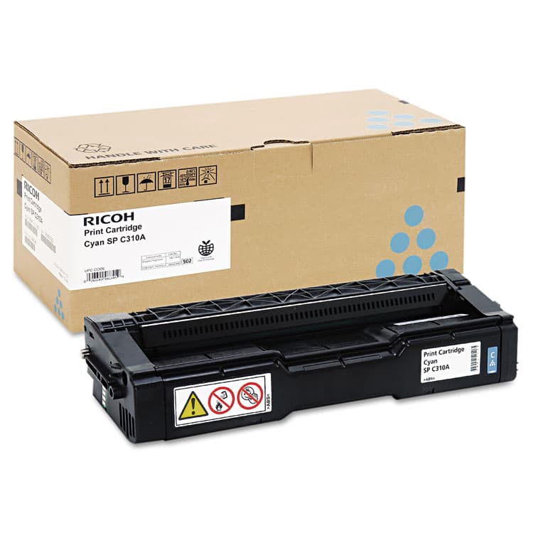 RICOH CORP. 406345 Toner, 2,500 Page-Yield, Cyan (RIC406345) thumbnail 3