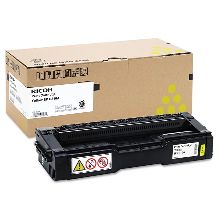RICOH CORP. 406347 Toner, 2,500 Page-Yield, Yellow (RIC406347) thumbnail 2