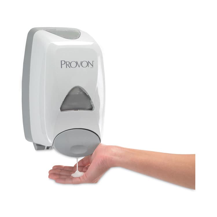 GO-JO INDUSTRIES FMX-12 Foam Soap Dispenser, 1,250 mL, 6.25 x 5.12 x 9.88, Dove Gray, 6/Carton (GOJ516006CT) thumbnail 4