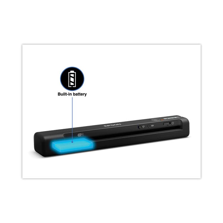 EPSON AMERICA, . WorkForce ES-60W Wireless Scanner, Scans Up to 8.5 x 72, 600 dpi Optical Resolution (EPSB11B253201SP) thumbnail 2