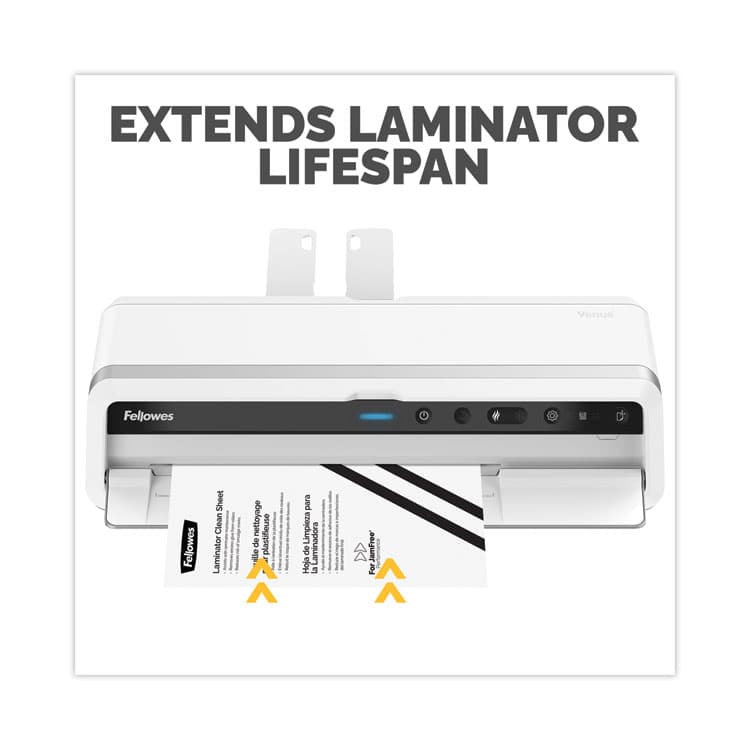 FELLOWES MFG. CO. Laminator Cleaning Sheets, 3 to 10 mil, 8.5" x 11", White, 10/Pack (FEL5320603) thumbnail 3