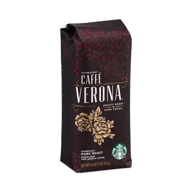 STARBUCKS COFFEE COMPANY Caffe Verona Bold Whole Bean Coffee, 1 lb Bag, 6/Carton (SBK11017871CT)