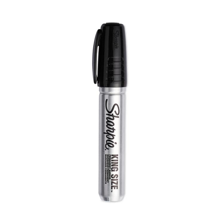 SANFORD King Size Permanent Marker, Broad Chisel Tip, Black, 4/Pack (SAN15661PP) thumbnail 2