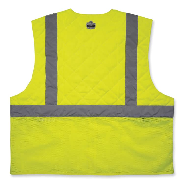 ERGODYNE CORPORATION Chill-Its 6668 Class 2 Hi-Vis Safety Cooling Vest, Polymer, X-Large, Lime (EGO12715) thumbnail 2