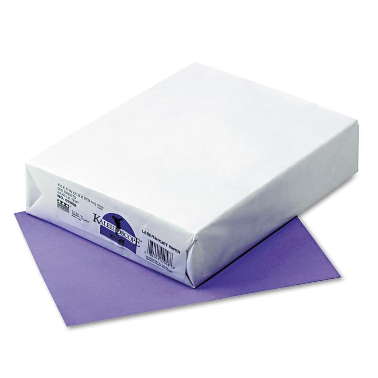 PACON CORPORATION Kaleidoscope Multipurpose Colored Paper, 24 lb Bond Weight, 8.5 x 11, Violet, 500/Ream (PAC102058)