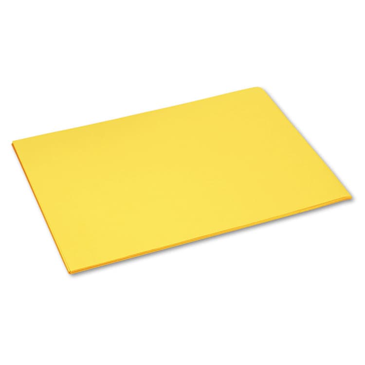 PACON CORPORATION Tru-Ray Construction Paper, 76 lb Text Weight, 18 x 24, Yellow, 50/Pack (PAC103068)