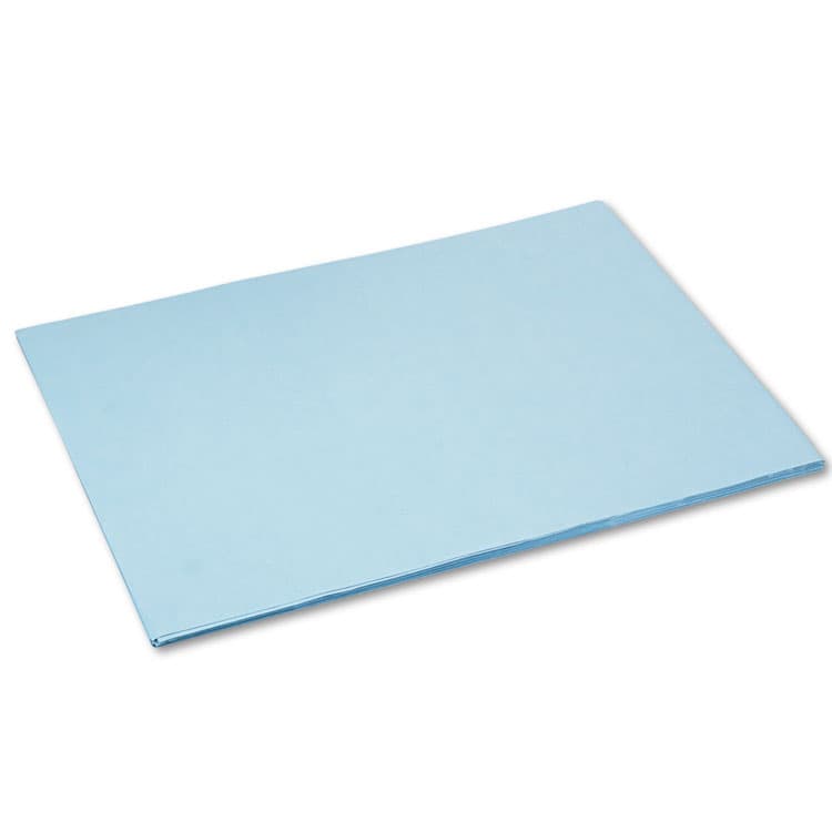PACON CORPORATION Tru-Ray Construction Paper, 76 lb Text Weight, 18 x 24, Sky Blue, 50/Pack (PAC103080)