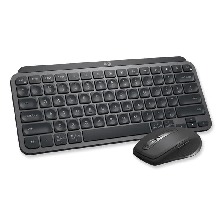 LOGITECH, . MX Keys Mini Combo for Business Wireless Keyboard and Mouse, 2.4 GHz Frequency/32 ft Wireless Range, Graphite (LOG920011048)