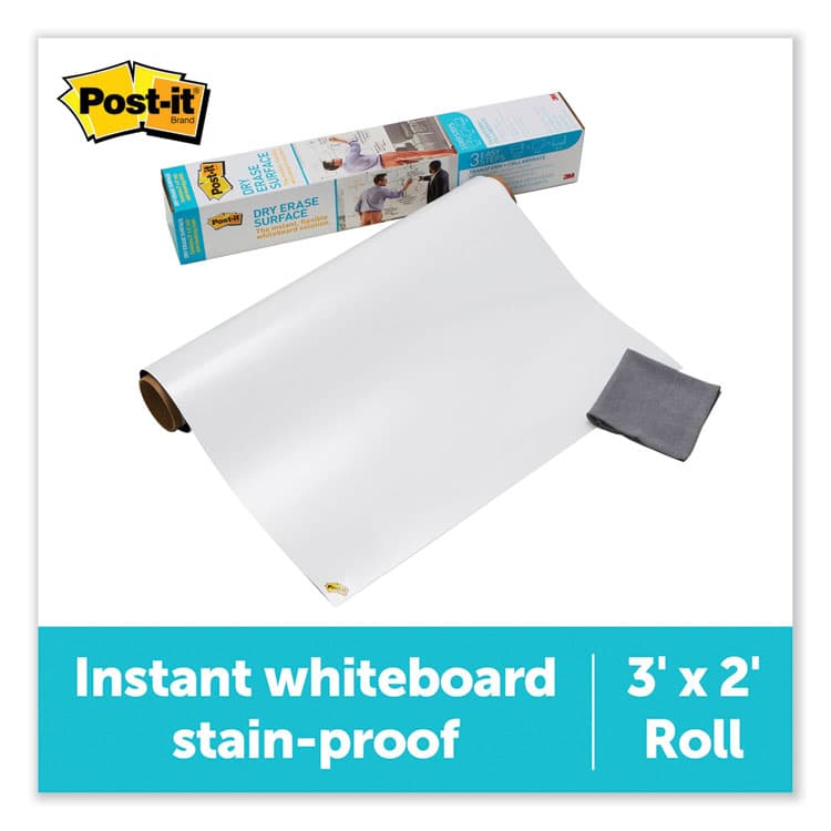 3M/COMMERCIAL TAPE DIV. Dry Erase Surface, Laminate Film, 36" x 7 mil x 24", White (MMMDEF3X2)