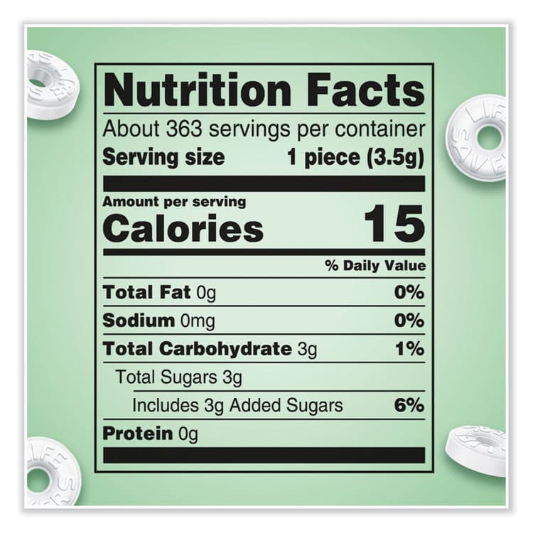 THE WRIGLEY COMPANY Hard Candy Mints, Wint-O-Green, 44.93 oz Bag (LFS21524) thumbnail 2