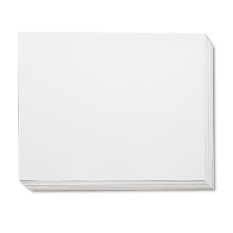PACON CORPORATION Four-Ply Railroad Board, 22 x 28, White, 100/Carton (PAC104225)
