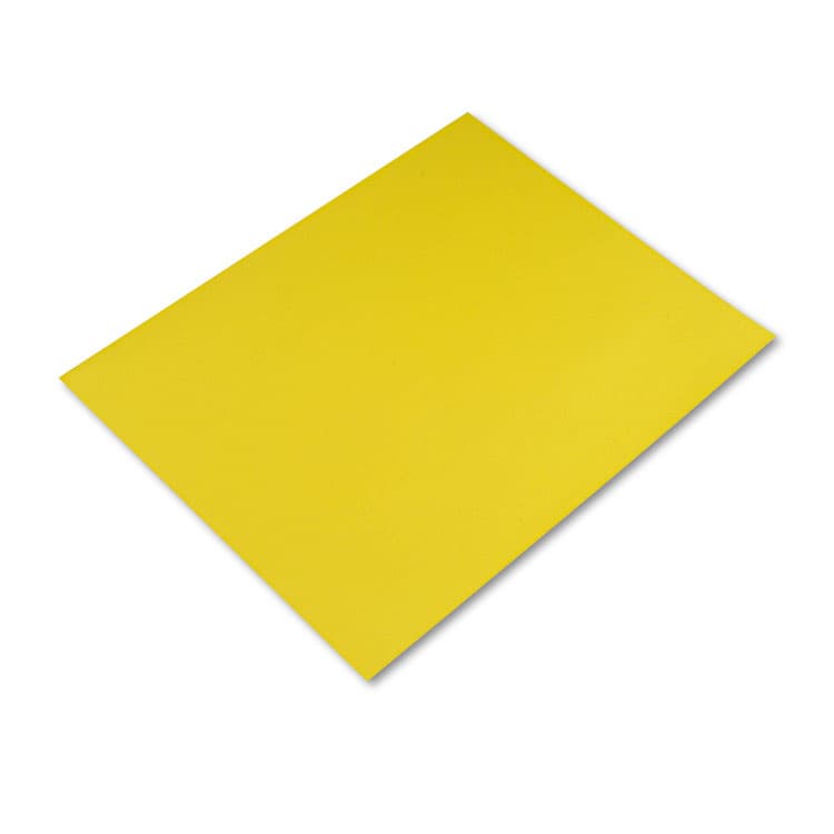 PACON CORPORATION Four-Ply Railroad Board, 22 x 28, Lemon Yellow, 25/Carton (PAC54721)