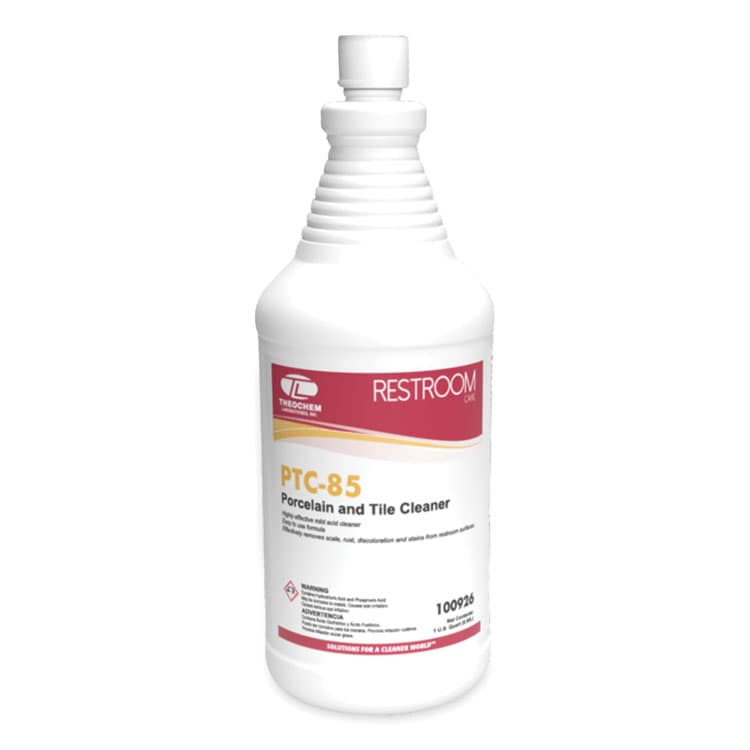 THEOCHEM PTC-85 Porcelain and Tile Cleaner, Pleasant Scent, 32 oz Bottle, 12/Carton (TOL926) thumbnail 2
