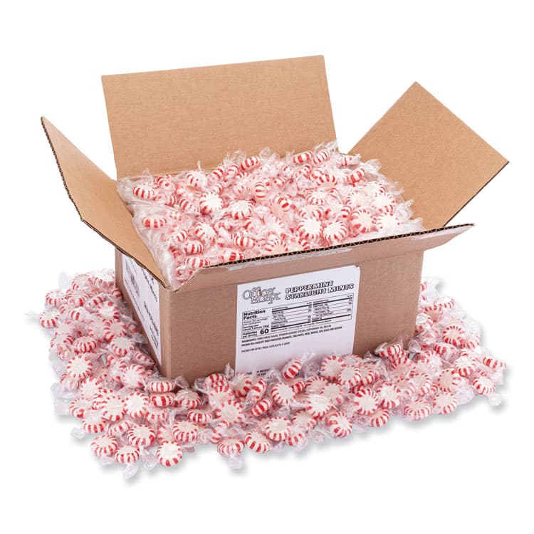 OFFICE SNAX, . Candy Assortments, Peppermint Candy, 5 lb Box (OFX00662) thumbnail 2
