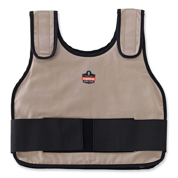 ERGODYNE CORPORATION Chill-Its 6235 Standard Phase Change Cooling Vest, Cotton, Large/X-Large, Khaki (EGO12004)