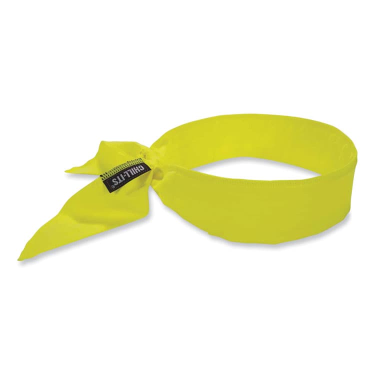 ERGODYNE CORPORATION Chill-Its 6702 Cooling Embedded Polymers Tie Bandana, One Size Fits Most, Lime (EGO12397)