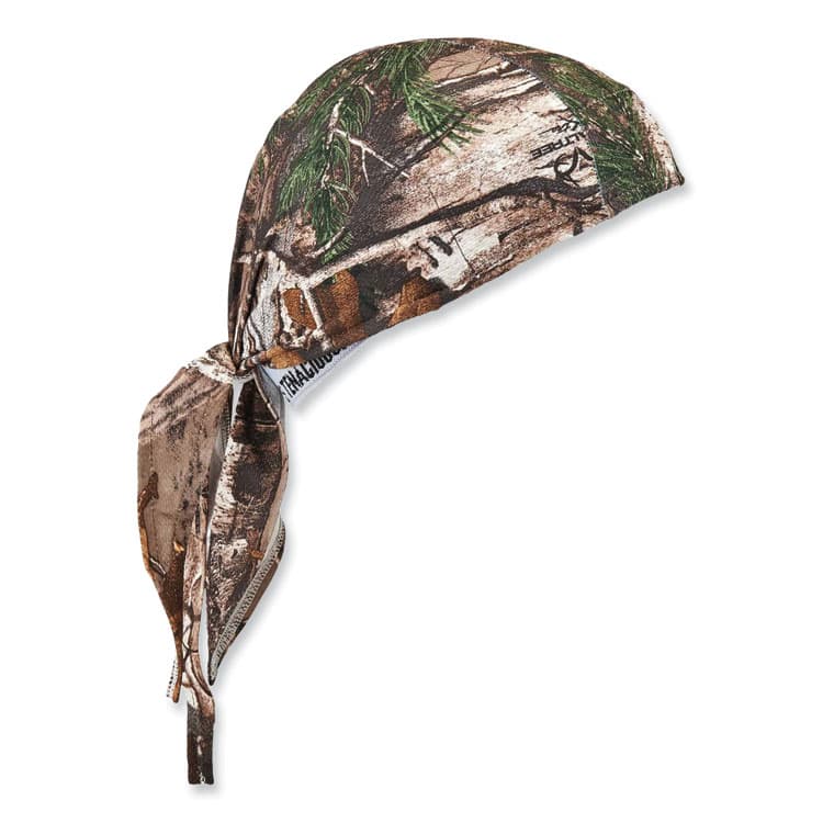 ERGODYNE CORPORATION Chill-Its 6615 High-Performance Bandana Doo Rag with Terry Cloth Sweatband, One Size Fits Most, RealTree Xtra (EGO12475)