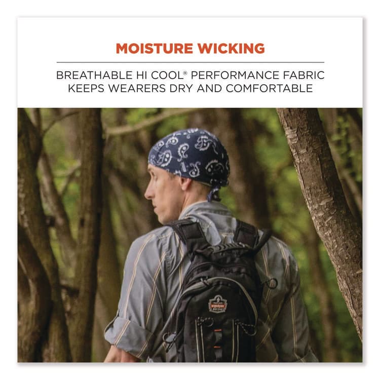 ERGODYNE CORPORATION Chill-Its 6615 High-Performance Bandana Doo Rag with Terry Cloth Sweatband, One Size Fits Most, RealTree Xtra (EGO12475) thumbnail 2