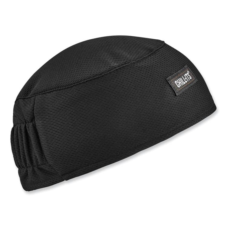 ERGODYNE CORPORATION Chill-Its 6630 High-Performance Terry Cloth Skull Cap, Polyester, One Size Fits Most, Black (EGO12516)