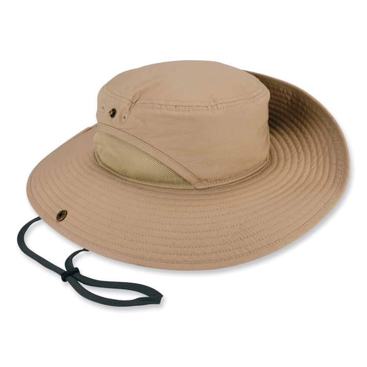 ERGODYNE CORPORATION Chill-Its 8936 Lightweight Mesh Paneling Ranger Hat, Small/Medium, Khaki (EGO12598)