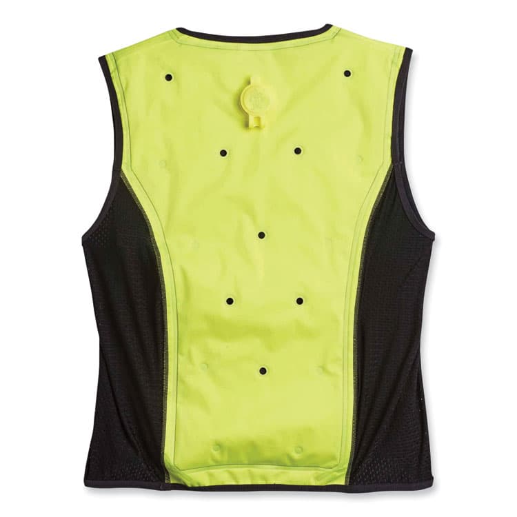 ERGODYNE CORPORATION Chill-Its 6685 Premium Dry Evaporative Cooling Vest with Zipper, Nylon, 2X-Large, Lime (EGO12676) thumbnail 2