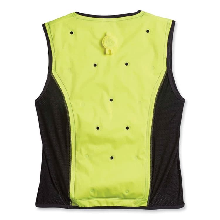 ERGODYNE CORPORATION Chill-Its 6685 Premium Dry Evaporative Cooling Vest with Zipper, Nylon, 3X-Large, Lime (EGO12677) thumbnail 2