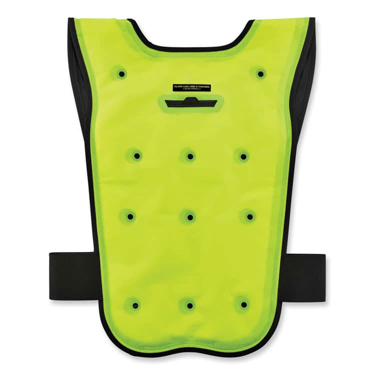 ERGODYNE CORPORATION Chill-Its 6687 Economy Dry Evaporative Cooling Elastic Waist Vest, Nylon, Large/X-Large, Lime (EGO12685) thumbnail 2