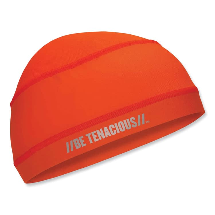 ERGODYNE CORPORATION Chill-Its 6632 Performance Knit Cooling Skull Cap, Polyester/Spandex, One Size Fits Most, Orange (EGO12688)