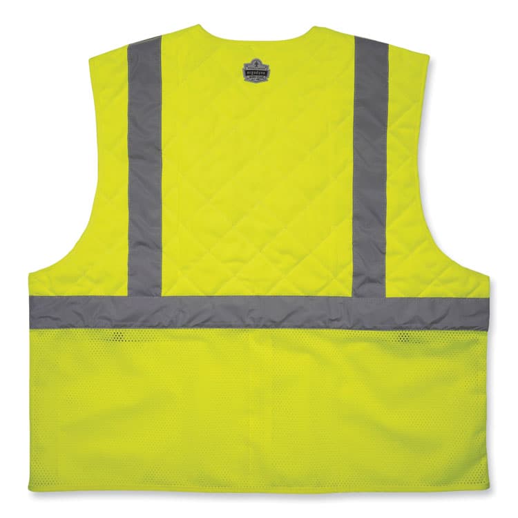 ERGODYNE CORPORATION Chill-Its 6668 Class 2 Hi-Vis Safety Cooling Vest, Polymer, Small, Lime (EGO12712) thumbnail 2