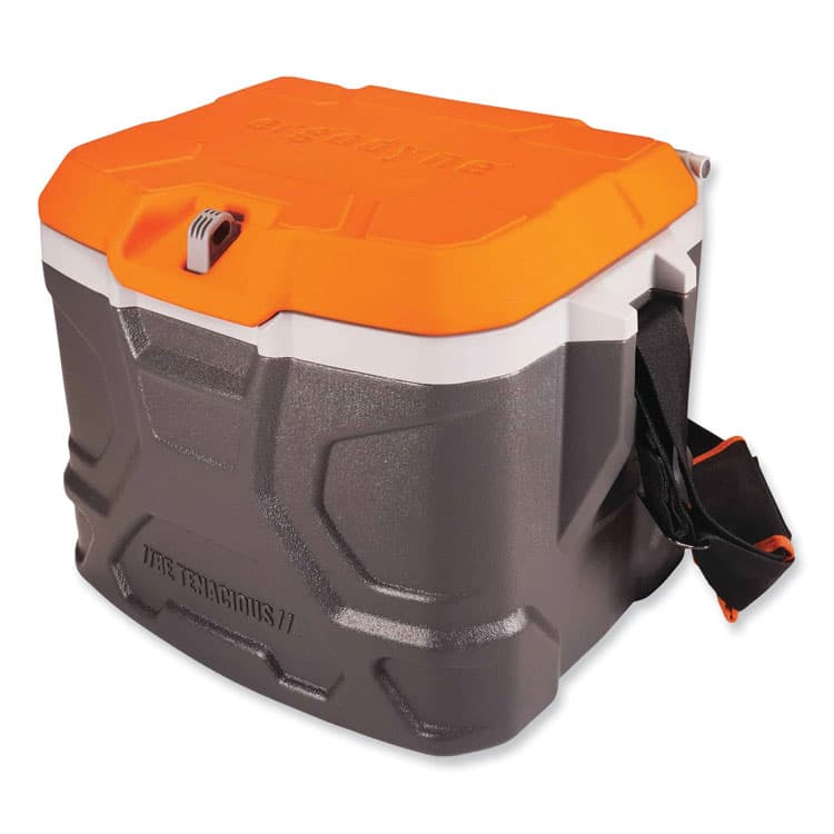 ERGODYNE CORPORATION Chill-Its 5170 17-Quart Industrial Hard Sided Cooler, Orange/Gray (EGO13170)