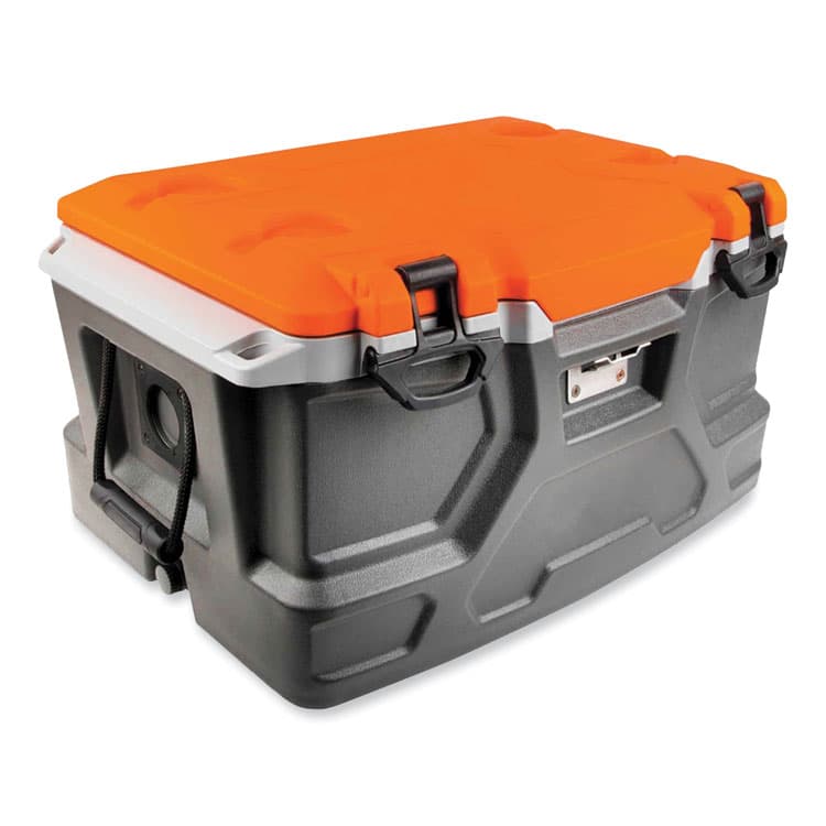 ERGODYNE CORPORATION Chill-Its 5171 48-Quart Industrial Hard Sided Cooler, Orange/Gray (EGO13171)