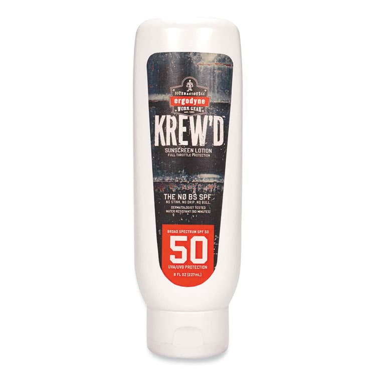 ERGODYNE CORPORATION Krewd 6351 SPF 50 Sunscreen Lotion, 8 oz Bottle (EGO16631)
