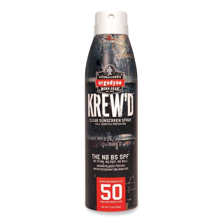 ERGODYNE CORPORATION Krewd 6353 SPF 50 Sunscreen Spray, 5.5 oz Can (EGO16633)