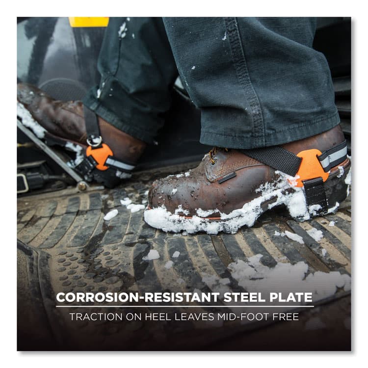 ERGODYNE CORPORATION Trex 6315 Strap-On Heel Ice Cleats, Medium/Large, Black, Pair (EGO16777) thumbnail 3